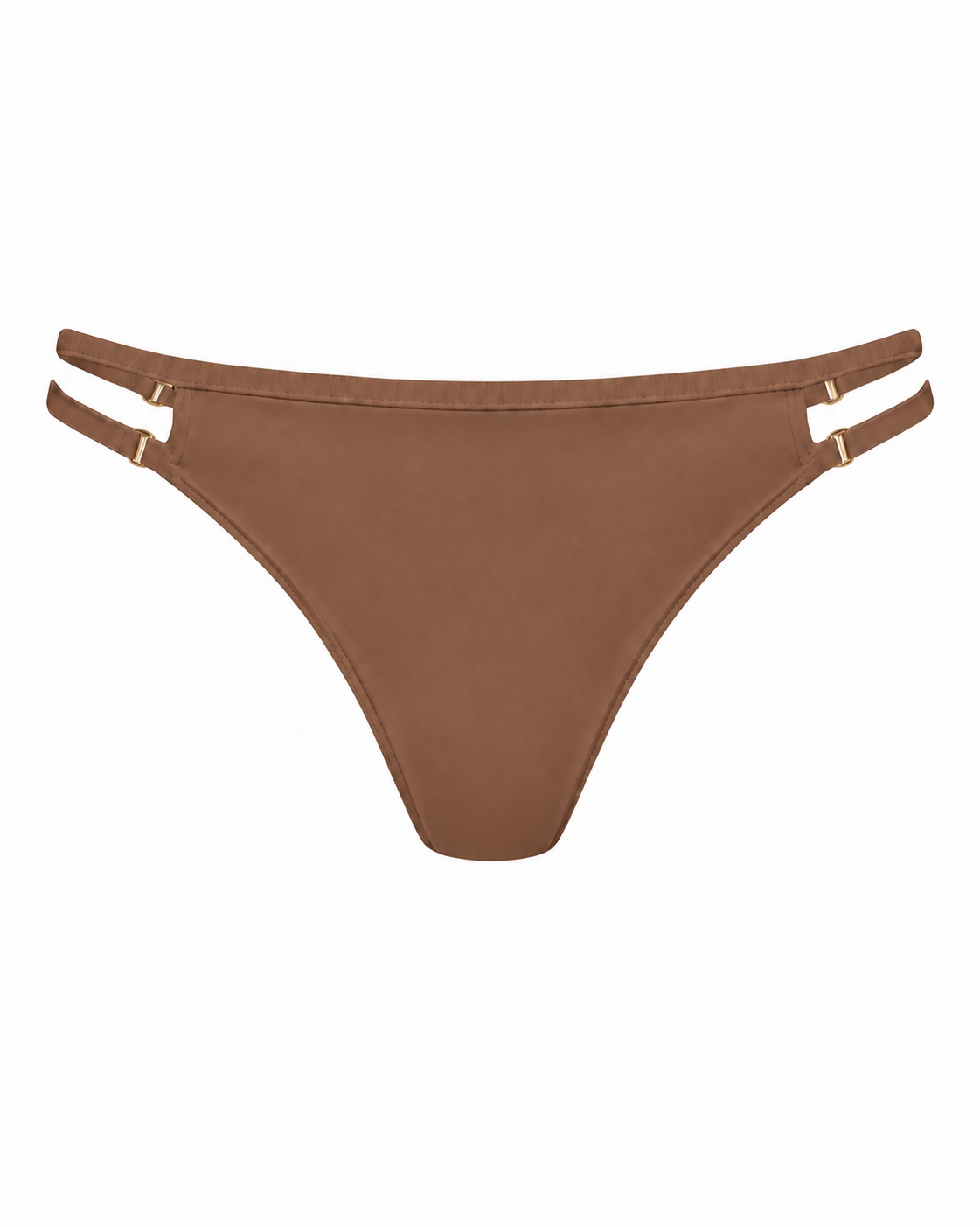 Thanks For The Space Bikini Bottoms in Cocoa Cashmere — front view.