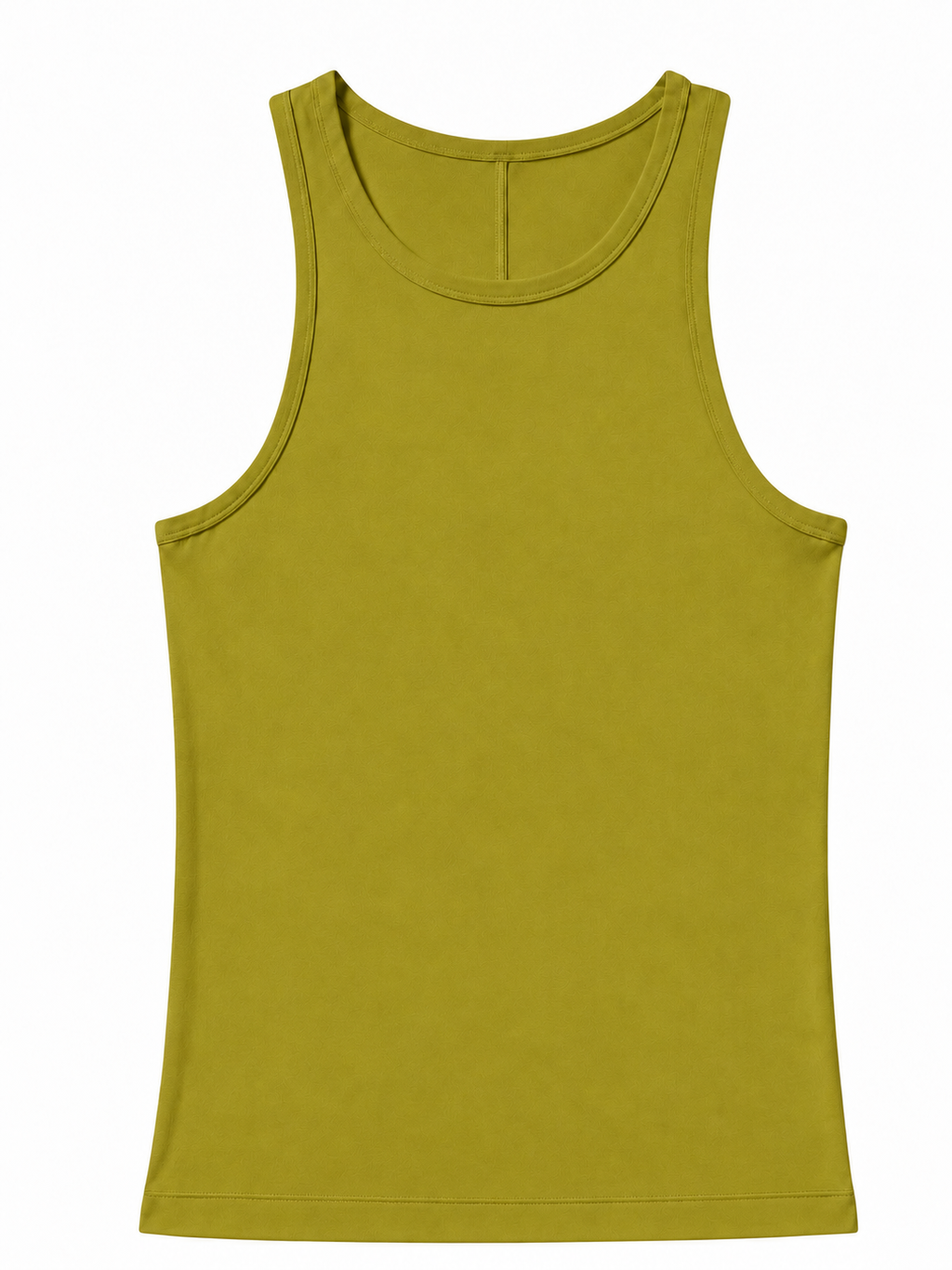 Front view of the Avocado Atelier Let Them Talk Tank with a rounded neckline and fitted sleeveless silhouette.