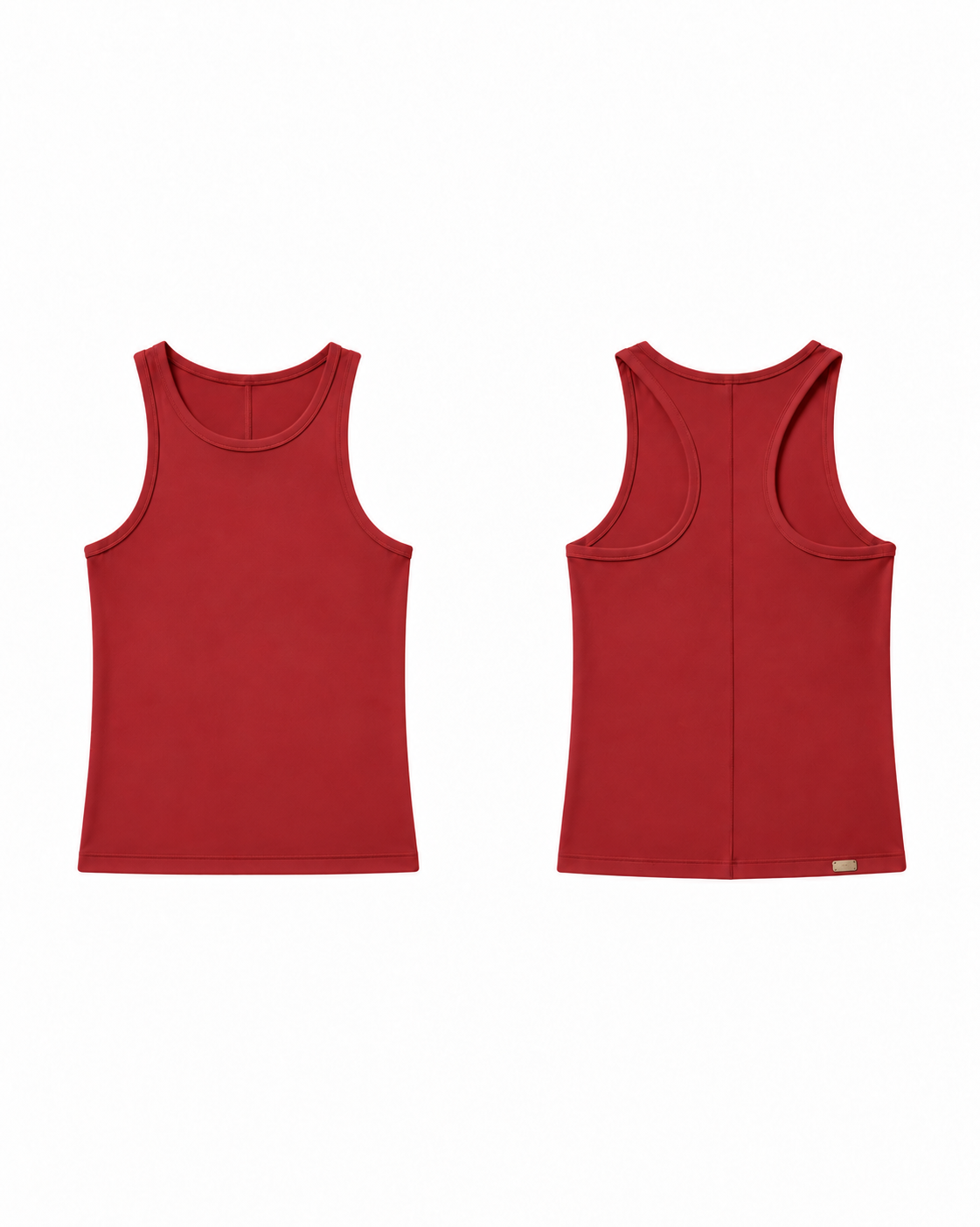 Rouge Noir Let Them Talk Tank, front and racerback views with gold Phural tag.