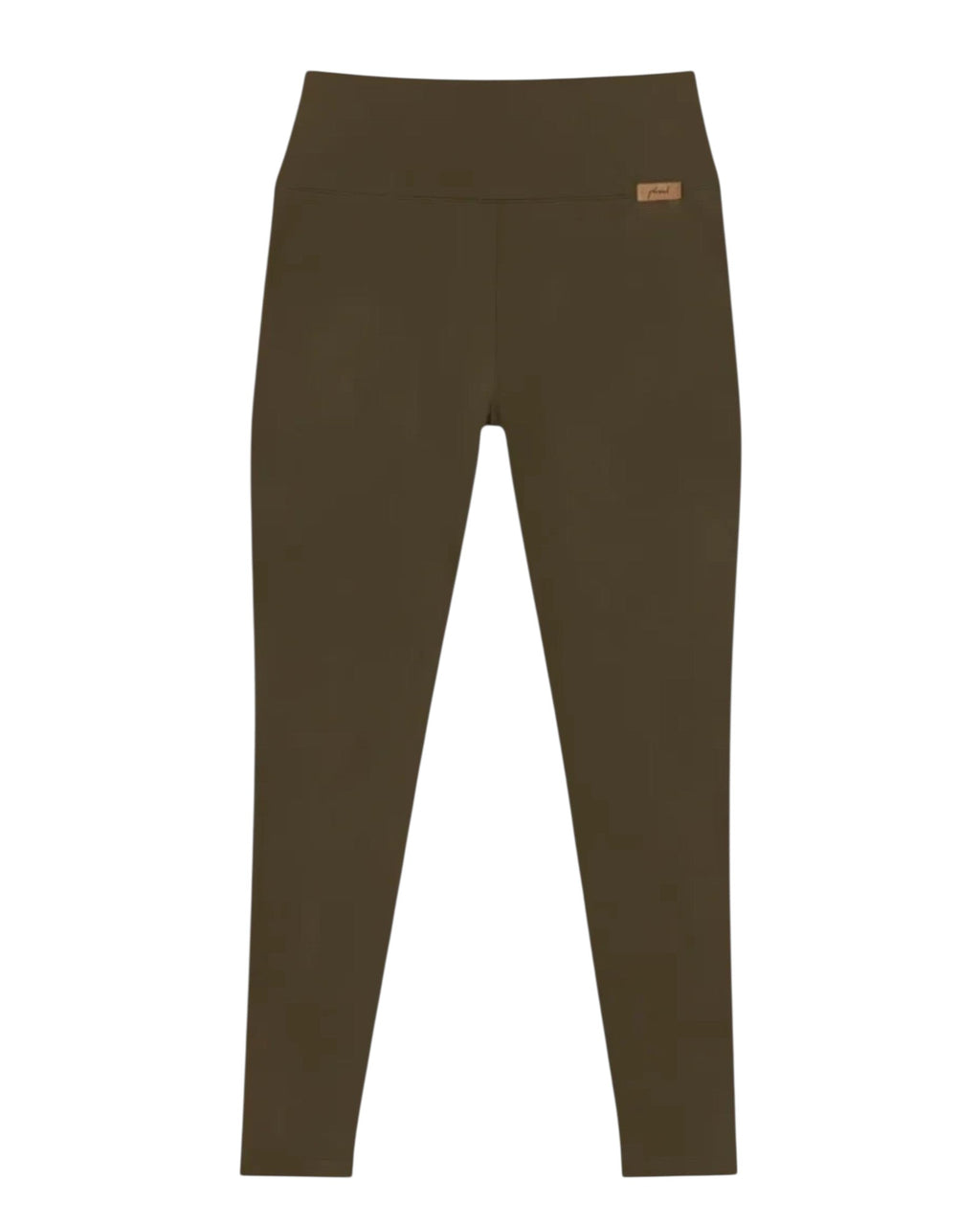 Phural Made For More high-waisted olive green performance leggings with side pockets and sculpting compression fit