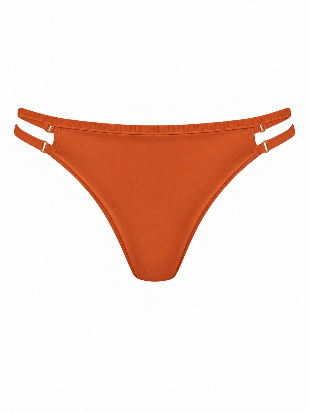 PHURAL Thanks For The Space Bikini Bottoms in Pumpkin Spice — front view