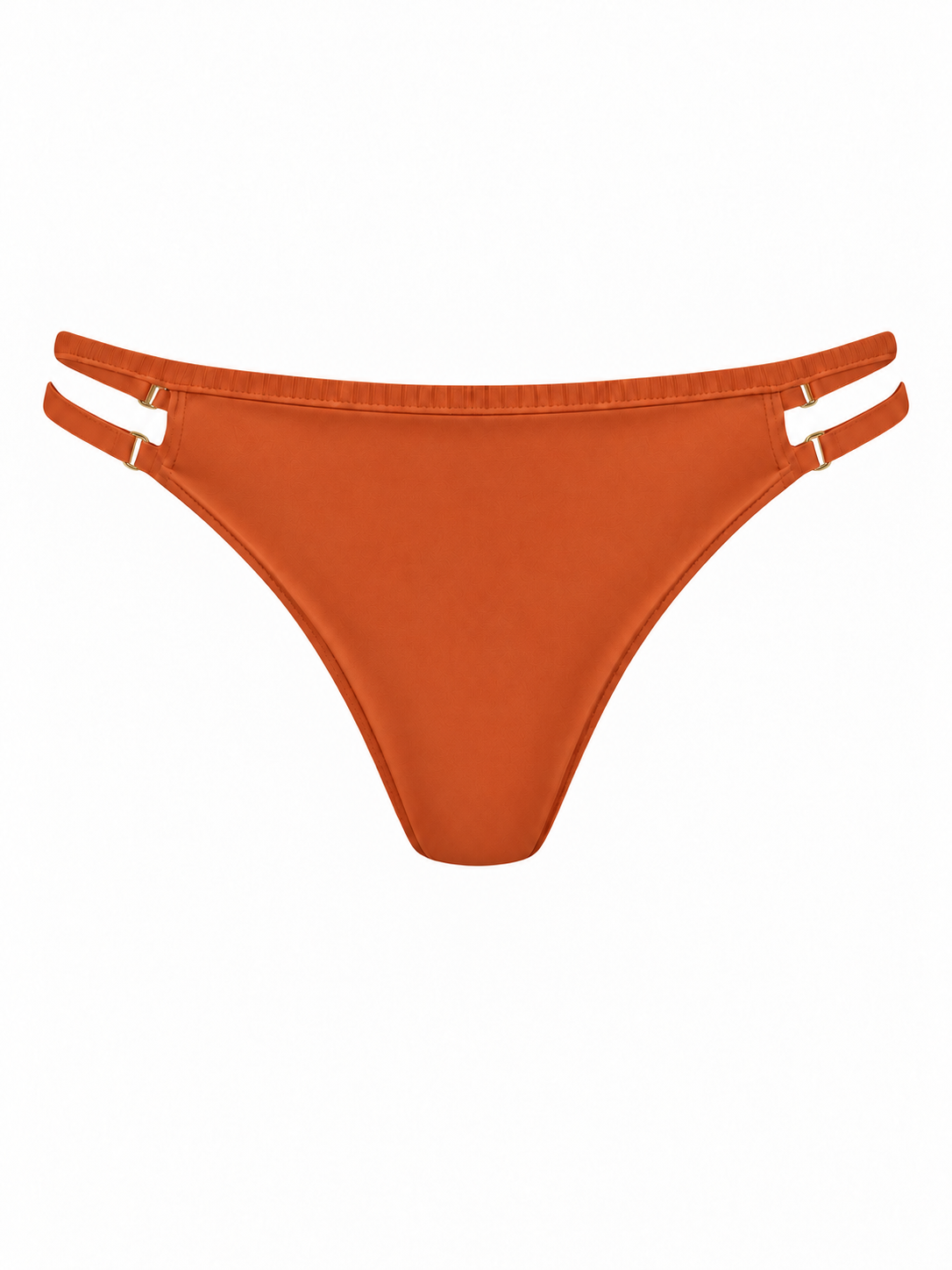 PHURAL Thanks For The Space Bikini Bottoms in Pumpkin Spice — front view
