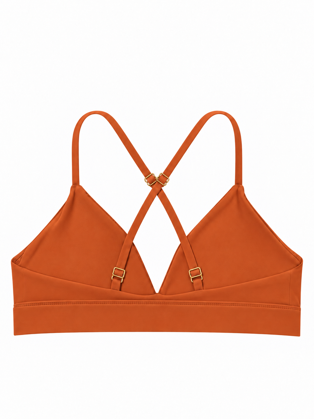 PHURAL Cardio To Cabana Bra-kini in Pumpkin Spice — cross-back view