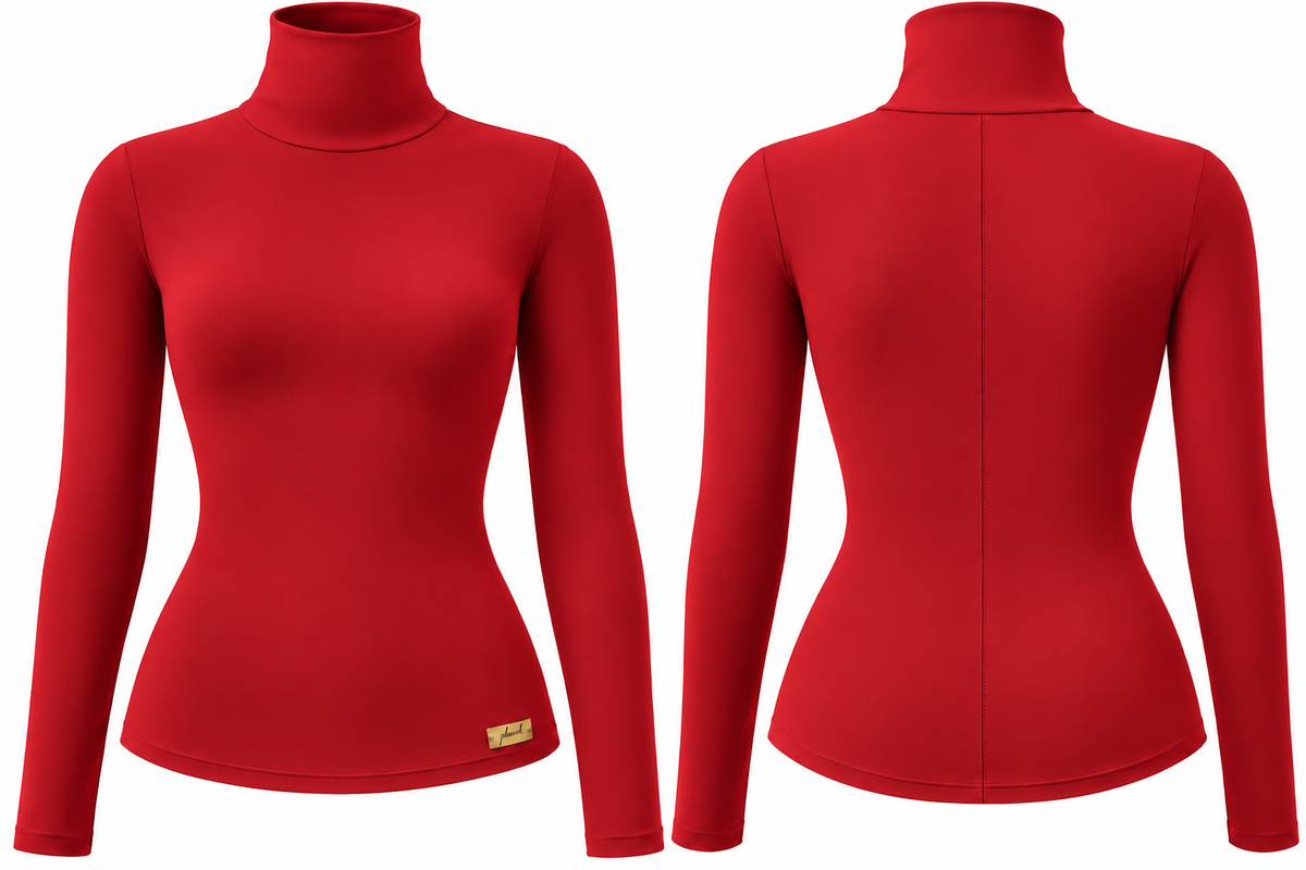 PHURAL Please, I’m Above This Turtleneck — Rouge Noir front and back